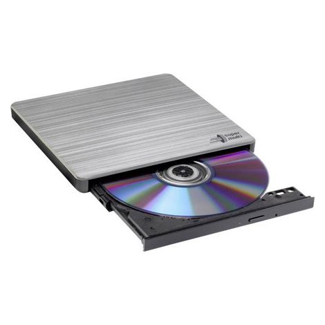 H.L Data Storage Ultra Slim Portable DVD-Writer Silver - 2